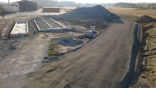 Fondations bureaux et pont à bascule